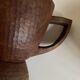 Midcentury Cubist XXXL Cup in West African Monoxyl Wood