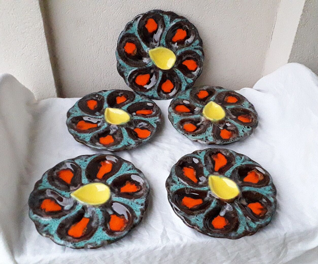 Vallauris oyster plates