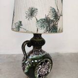 Vintage West Germany fat lava floor lamp ceramic 'Nature'
