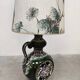 Lampadaire vintage en céramique Fat Lava d'Allemagne de l'Ouest « Nature »