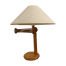 Lampe scandinave articulée en pitchpin des années 70/80