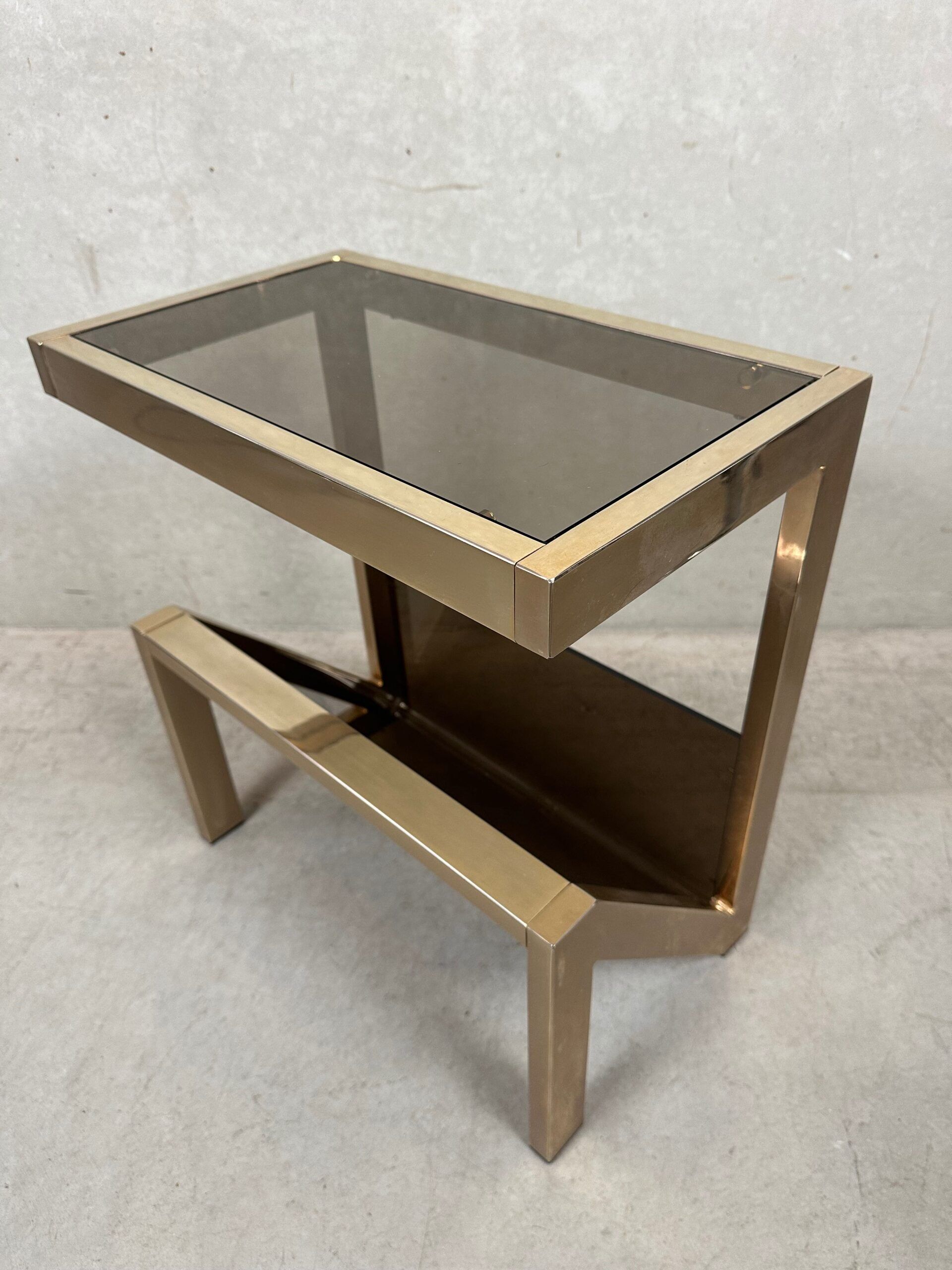 Vintage side table / magazine rack – Belgochrom