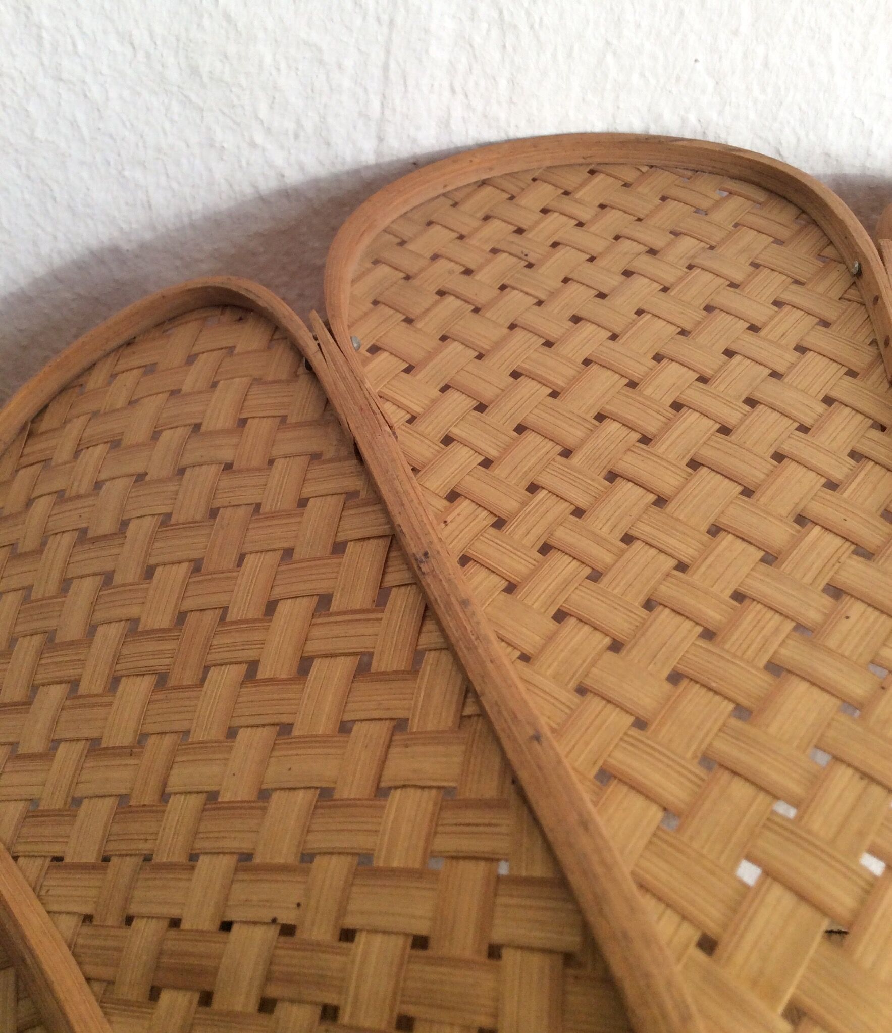 Rattan flower hanging 60s