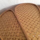 Rattan flower hanging 60s