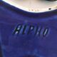 Vintage blue enameled ceramic butterfly box signed alpho