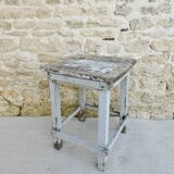 Wooden workshop stool, original color