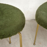 Pair of green Pelfran chairs