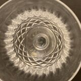 Paire de verres à pied en cristal taillé