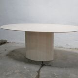 Vintage dining table in travertine by Roche Bobois editions