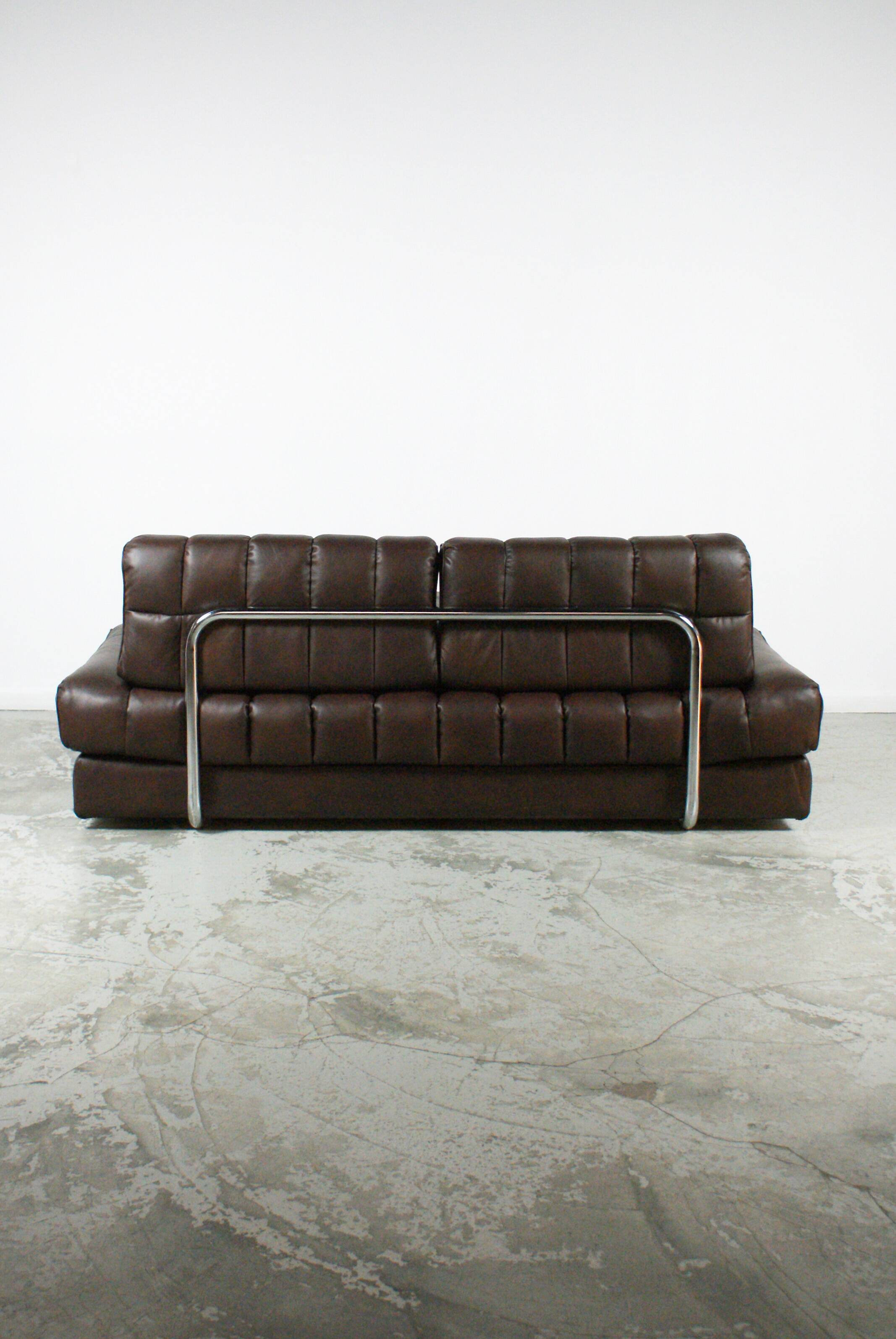 DS-85 Vintage Brown Leather Sofa by De Sede