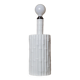 Lampe de table vintage Tommaso Barbi - céramique blanche, effet bambou, Italie années 1970, faite main, style Hollywood Regency, lampe de chevet rétro