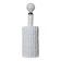 Lampe de table vintage Tommaso Barbi - céramique blanche, effet bambou, Italie années 1970, faite main, style Hollywood Regency, lampe de chevet rétro