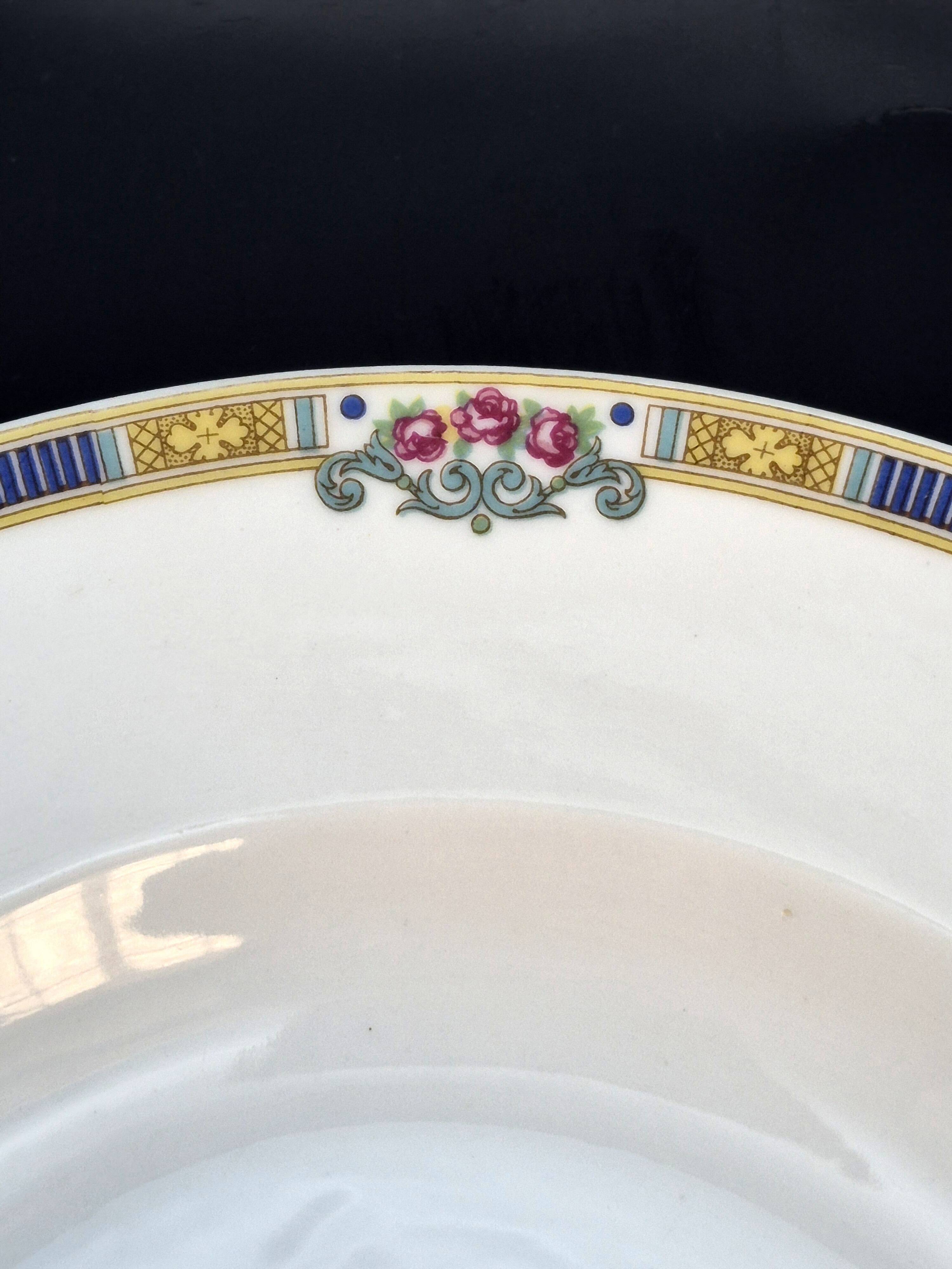 Set of 6 deep plates Bernardaud Limoges – Art Deco – A715