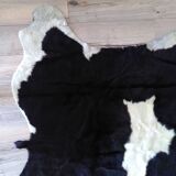 Real black and white cowhide