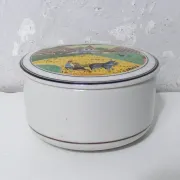 Villeroy & boch sweet box with a four seasons design signed laplau.