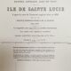 Ancient marine map is St Lucie Antilles