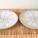 Lot of 2 plates in grey Moroccan ceramic