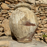 Ancient terracotta pottery jar from the 19th century