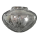 Cut crystal round vase in Art Deco style