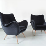 Sculptural armchair of Melchiorre Bega of 1955