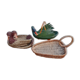 Lot of 4 baskets in baskets