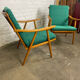 Paire de fauteuils boomerang par Ton 1960