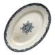 Oval ironstone dish "Guirlande Service" JVB Jules Vieillard Bordeaux