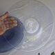Vintage bubble glass plates/dishes Biot 30 cm