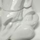 Anthropomorphic porcelain pot signed Baylac late nineteenth early twentieth