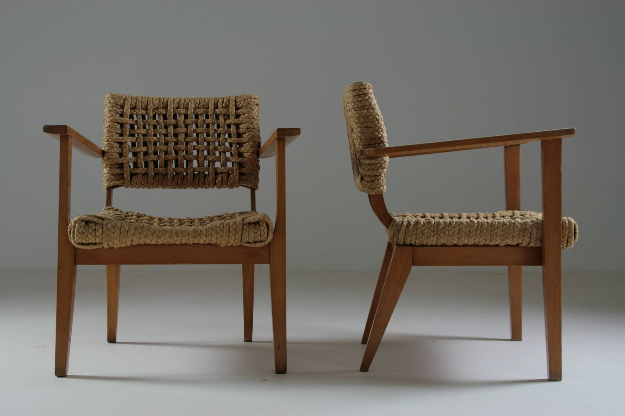 Pair of bridge armchairs Vibo, 1950s France