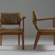 Pair of bridge armchairs Vibo, 1950s France