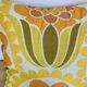 Vintage 70s flower cushion 37 x 37 cm