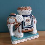 Elephant signed plant holder or candle holder