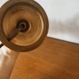Old brass and opaline lamp