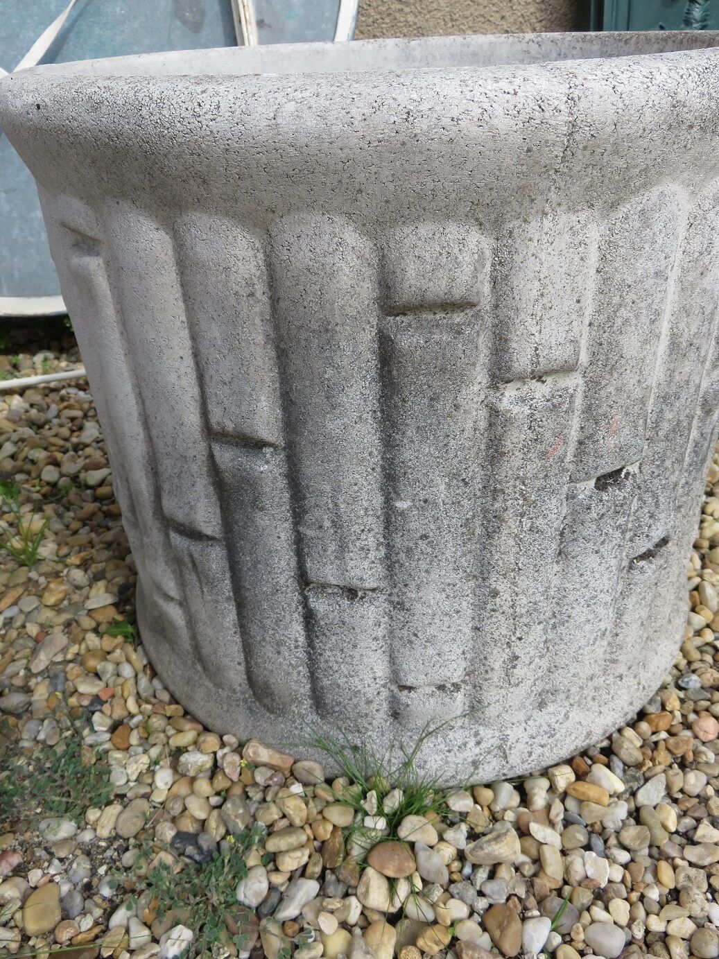 Pair of reconstituted stone planters