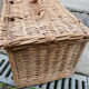 Vintage wicker basket for poultry rabbit