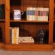 bibliothèque ouverte en chêne claire-19° siècle