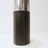 Steel and faux leather Cylinder Umbrella Stand - 1970s