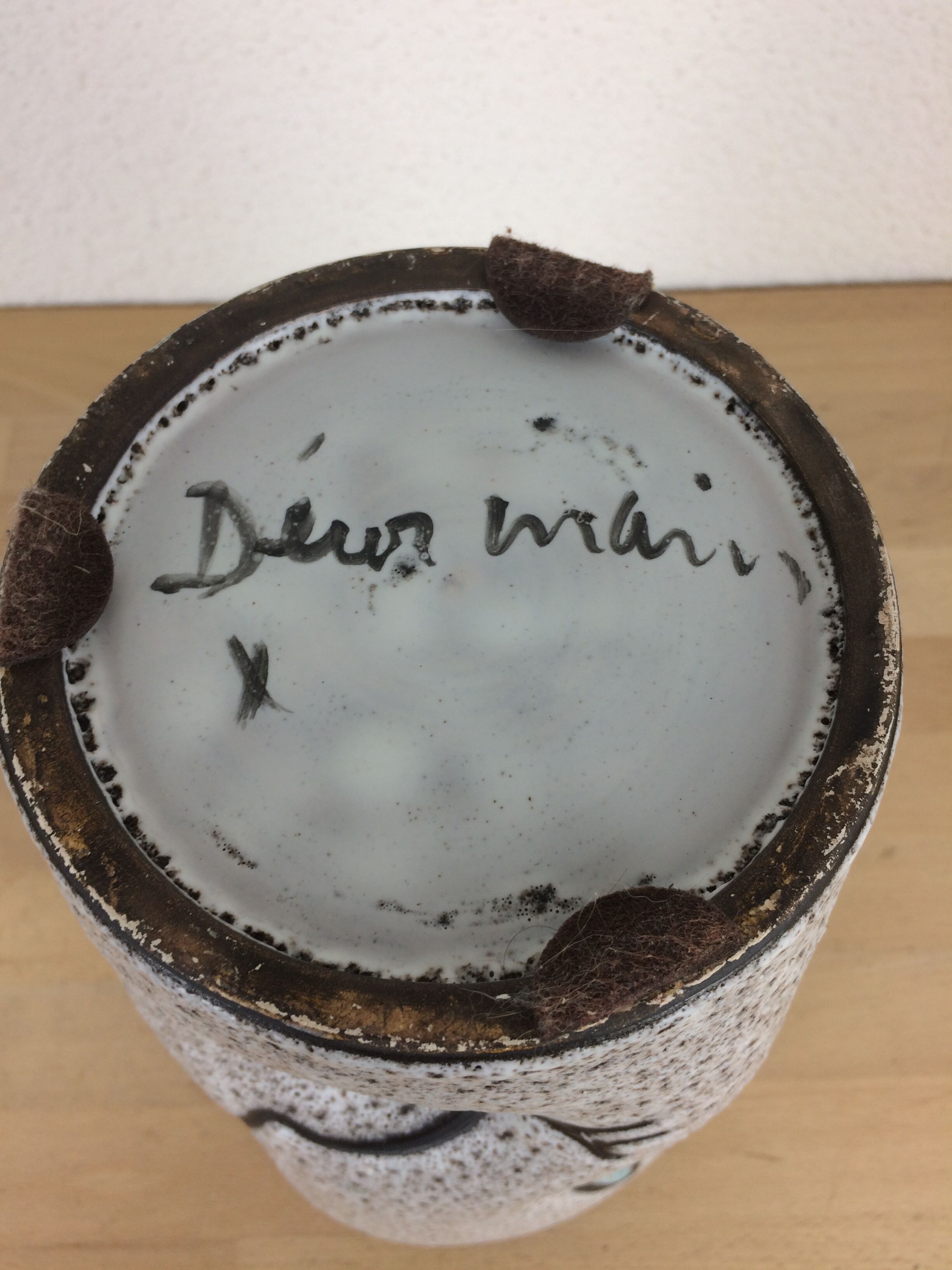 Vase céramique Bessonne années 60