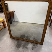 Miroir Grand format Louis Philippe bois doré