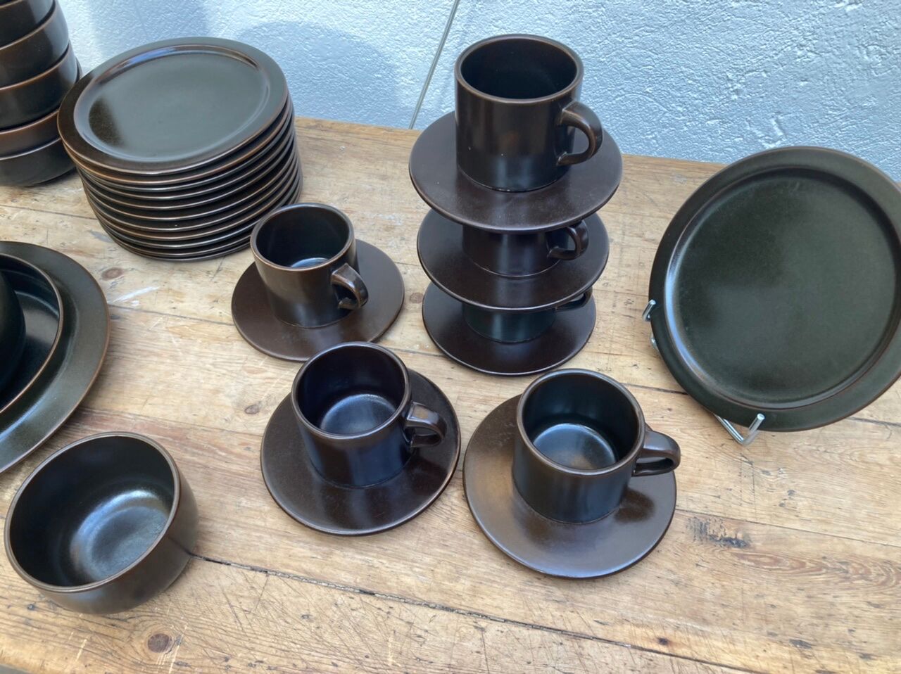 Rosenthal service in brown porcelain