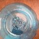 Vintage Italian aqua blue carafe "Fruit Juice", relief glass Casadis Milano