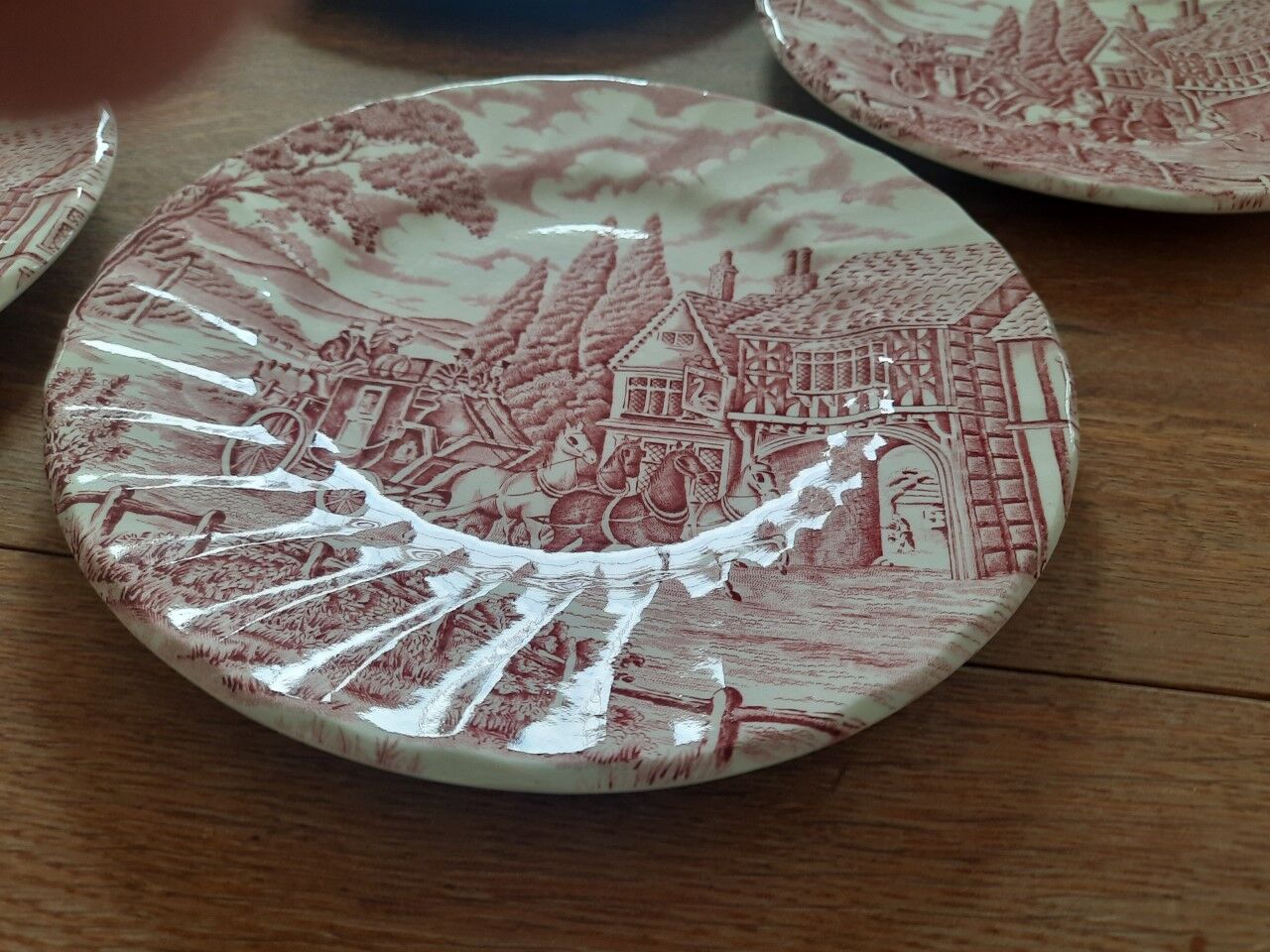 Antique dessert plates