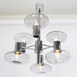 Lustre Sputnik Chrome by Doria, Germany, 1960s