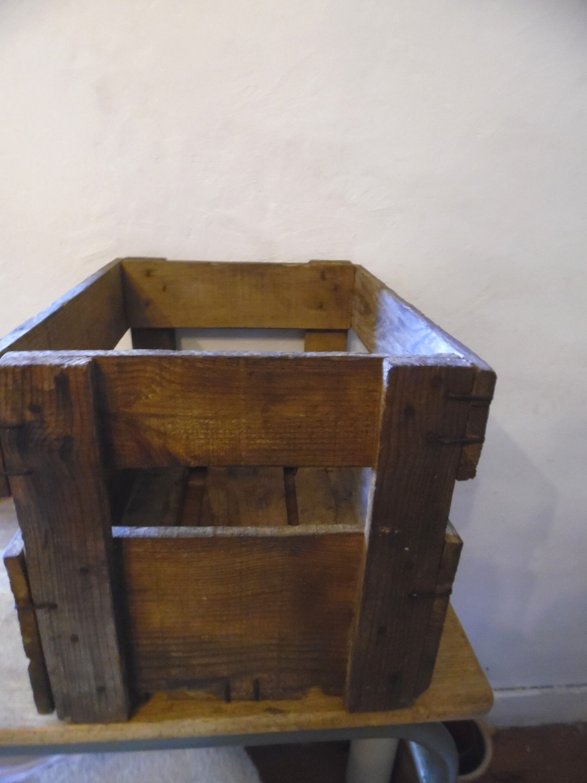 Wooden advertising perrier
