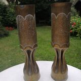 Shell vase engraved Alsace/Lorraine