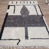 Azilal Berber rug in handmade wool 236 X 156 CM