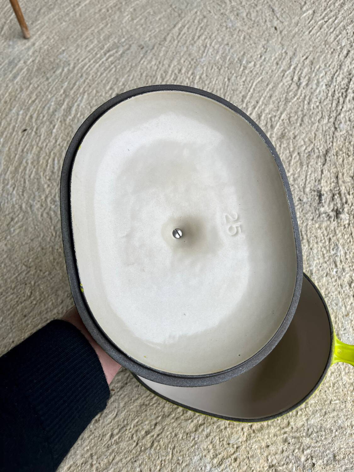 Vintage cocotte le creuset Mama 25 par enzo mari