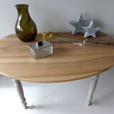 Round wooden table