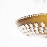 Monumental brass and crystal chandelier from Palwa